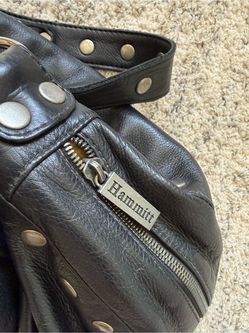 Hammitt studded hobo style with adjustable strap - Picture 2 of 12